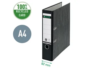 Ordner Leitz 1080 A4 80mm gewolkt zwart 100% gerecycled karton - 3
