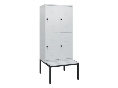 Dubbeldekse dekenkist,HxBxD 1950x800x815mm,2x2vak.,vak B 400mm
