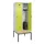 locker met bank,HxBxD 2120x800x815mm,2vak,vak B 400mm,draaigrendel