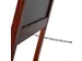 Krijtstoepbord Mahonie 75x135cm