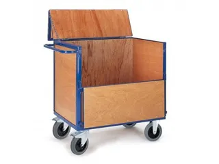 kratwagen,draagverm. 600kg,laadvl. LxB 965x665mm,HxLxB 1065x1150x720mm - 2