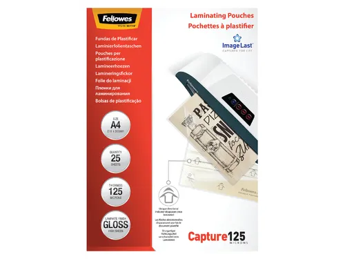 Lamineerhoes Fellowes A4 125 micron glanzend