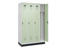 locker voor scheiding van kleding,HxBxD 1950x1200x500mm,4vak