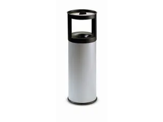 combi-asbak,HxØ 800x250mm,afvalbak inhoud 25l,romp staal grijs,blusko - 1