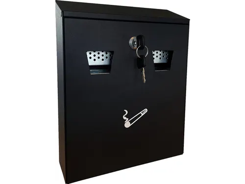 Asbak BRASQ wand 32x26cm zwart