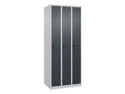 locker,HxBxD 1850x750x500mm,3vak,vak B 250mm,draaigrendel