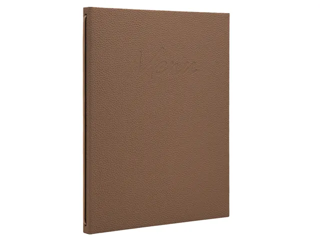 Porte-menu Securit Signature A4 marron