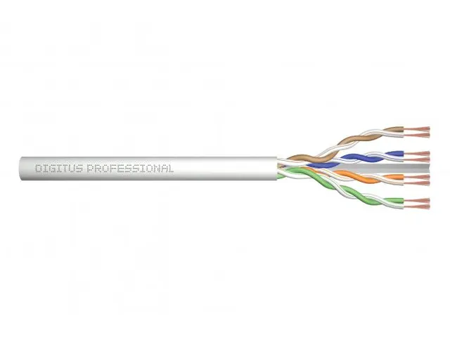 CAT 6 U-UTP Raw Patchkabel, AWG 26/7, LSZH Simplex, 305m, Doos, Grijs
