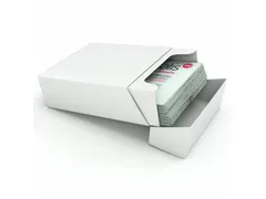 Kraft visitekaartdoosjes Wit 60x95x36mm