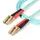 Aqua OM4 Duplex multimode glasvezel kabel 100 Gb 2 Meter