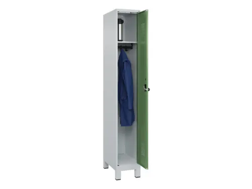 locker,HxBxD 1950x300x500mm,1vak,vak B 300mm,draaigrendel,voeten