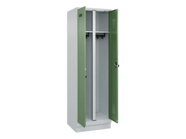 locker voor scheiding van kleding,HxBxD 1950x600x500mm,2vak
