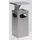 Combi-asbak 38 liter hxbxd 910x395x395mm overkapping 3 openingen RVS