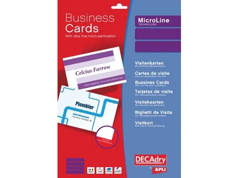 Visitekaartjes 85x54 mm Wit