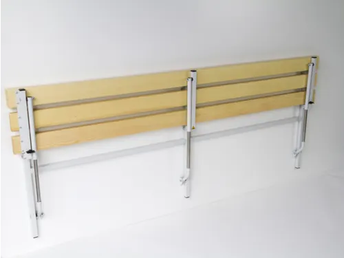 klapbank,HxLxD 780x2000x380mm,houten lijst,frame staal RAL7035
