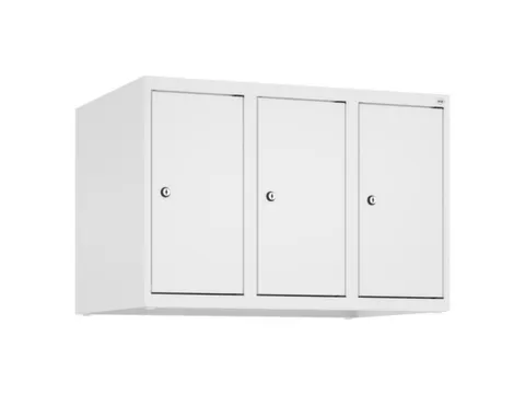 opzetkast,v. locker,3vak.,vak B 250mm,HxBxD 500x750x500mm,vleugeldeur