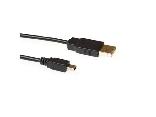 Kabel ACT USB 2.0 A male - USB mini B5 male 3 meter