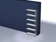 systeemstelling,aanbouwveld,HxBxD 2500x1010x335mm,vakl. 150kg