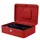 Geldkist Pavo 250x180x90mm rood