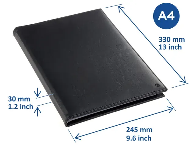 Album de présentation Rillstab Ambassador A4 40 Pochettes Noir