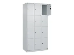 lockerkast,HxBxD 1850x900x500mm,3x4vakken,vak B 300mm,cil.-slot