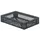 Euronorm-stapelbak 22l 120x600x400mm Wanden/bodem Opengewerkt Grijs