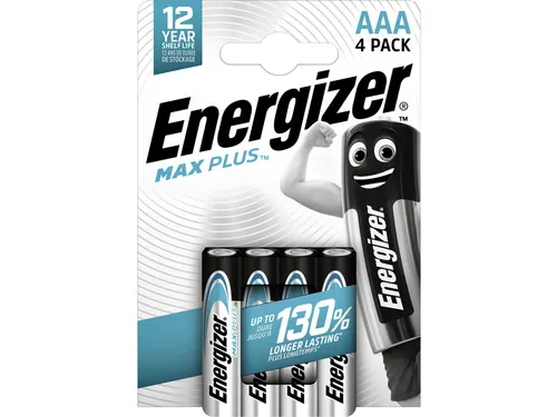 Batterij Energizer Max Plus 4x AAA alkaline