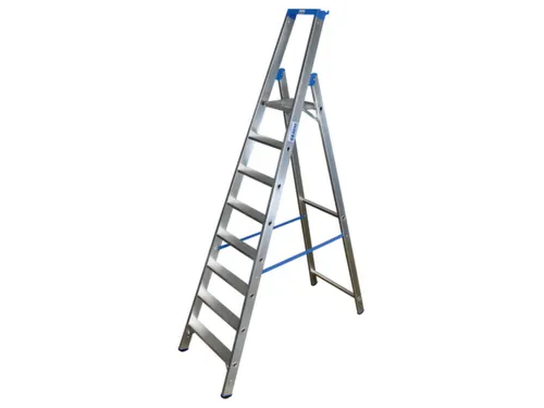 Ladder Aluminium Bordes H 1 90M 8Treden Incl. Bordes