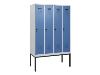schoollocker,HxBxD 1950x1200x500mm,4vak,vak B 300mm,draaigrendel - 2