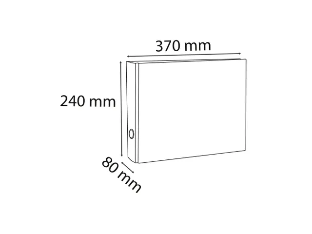 Ordner gemarmerd A4 horizon. 70mm grijs