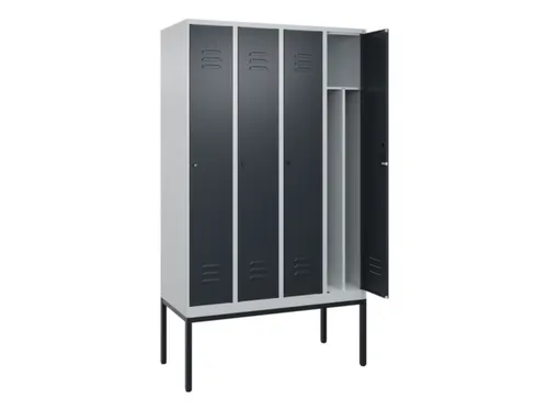 locker voor scheiding van kleding,HxBxD 2120x1200x500mm,4vak