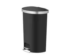 Hana pedaalemmer halfrond 55 Liter Zwart