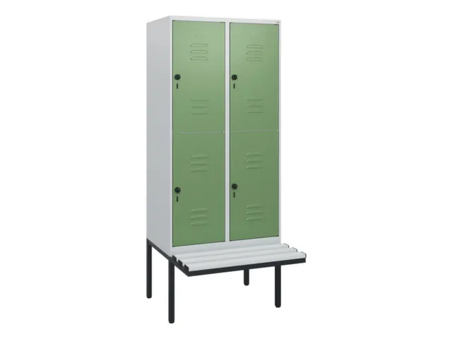 Dubbeldekse dekenkist,HxBxD 1950x800x815mm,2x2vak.,vak B 400mm