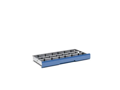 scheidings-/vakkenwanden,21vakken,v. front H 100/125mm