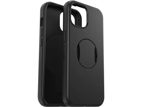 Otterbox Symmetry OtterGrip iPhone 15 hoesje zwart