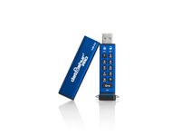iStorage datAshur Pro USB-stick 128GB Blauw Versleuteld