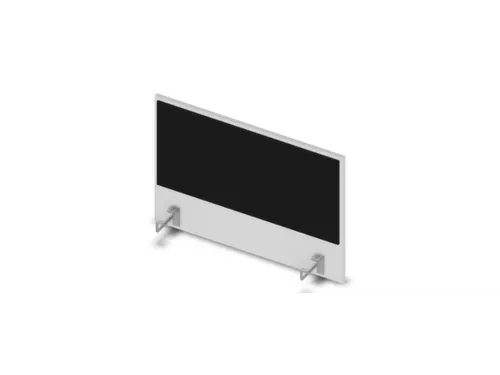 opzetpaneel bureau aanbouw zijkant Bl-wit BN8033-zwart 800mm
