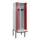 PBM-locker met bank,HxBxD 2120x600x815mm,2vak,vak B 300mm,draaigrendel