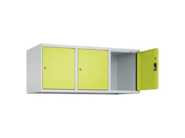 opzetkast,v. locker,3vak.,vak B 400mm,HxBxD 500x1200x500mm