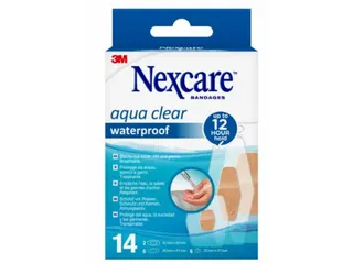 3M Aqua Clear Waterproof Pleister 360° 14 stuks Assorti - 1