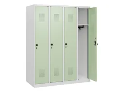 schoollocker,HxBxD 1530x1200x500mm,4vak,vak B 300mm,draaigrendel