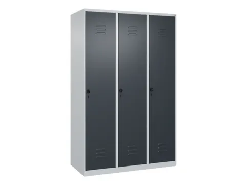 locker voor scheiding van kleding,HxBxD 1850x1200x500mm,3vak