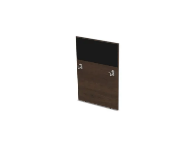 baliepaneel bureau aanbouw rechts 800mm NV bruin hickory BN8033-zwart