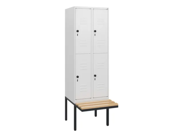 Dubbeldekse dekenkist,HxBxD 1950x600x815mm,2x2vak.,vak B 300mm