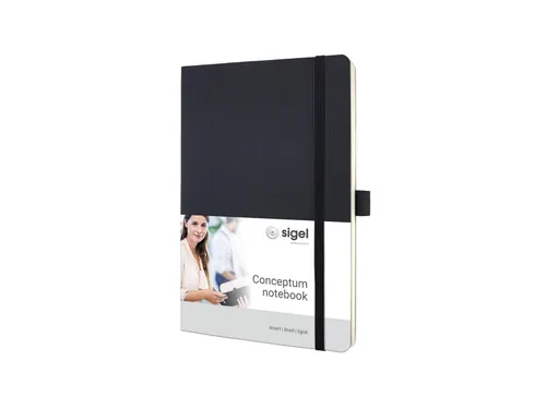 Notitieboek Conceptum A5 lijn CO321 softcover zwart