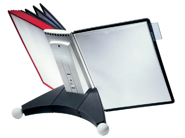 Bureaustandaard Durable 5632 Sherpa met 10-tassen rood/zwart