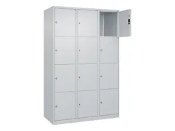 lockerkast,HxBxD 1850x1200x500mm,3x4vakken,vak B 400mm,cil.-slot