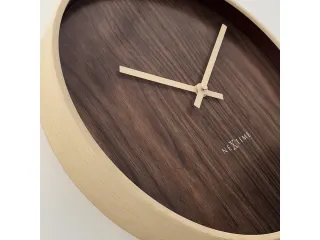 Wandklok NeXtime Oslo 30 cm bruin - 5