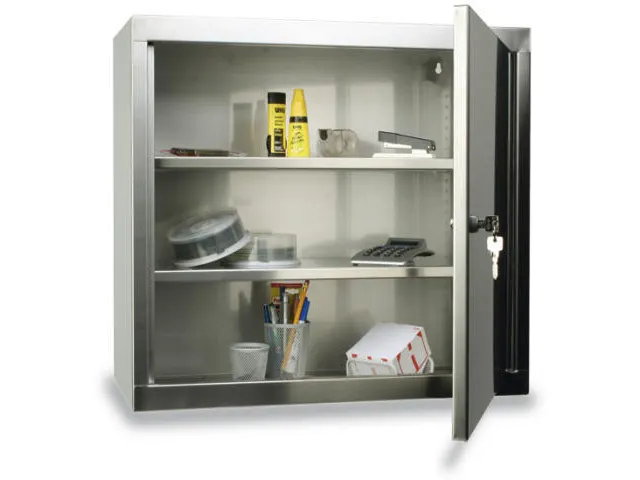 Wandkast Rvs 600x650x320mm 2legborden In Hoogte Verstelbaar