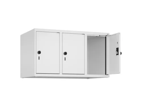 opzetkast,v. locker,3vak.,vak B 300mm,HxBxD 500x900x500mm,draaigrendel